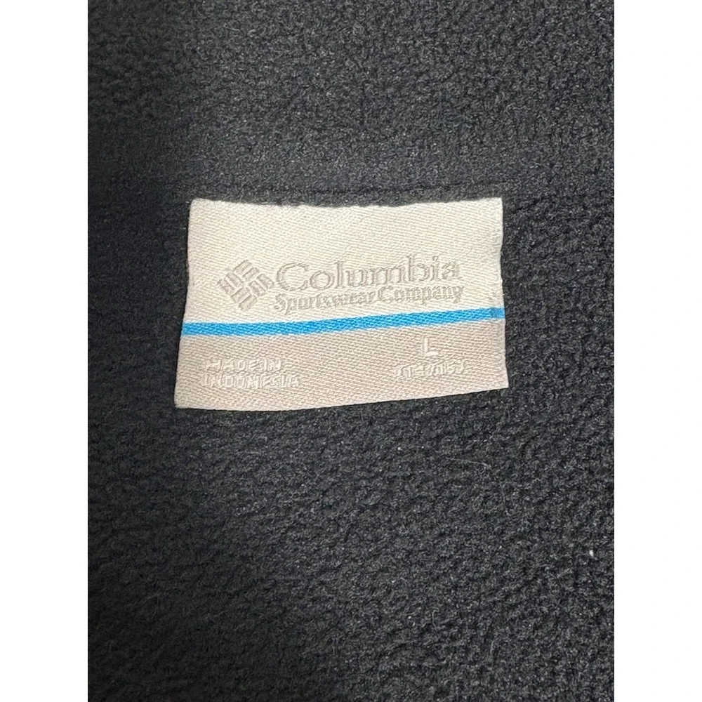 Columbia Mens Black Full Zip‎ Fleece Jacket Mock Neck XY0009 1843931 Large